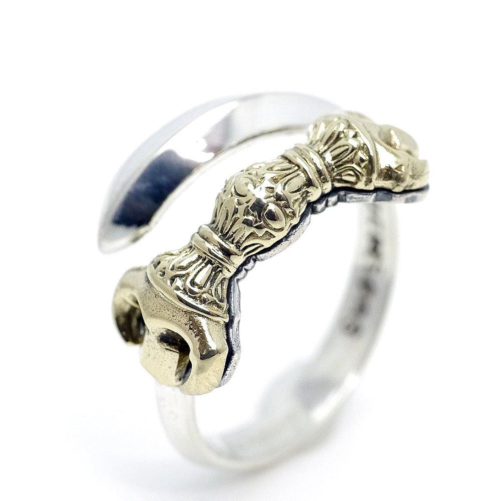 

925 Silver Fudo Myoo Sankoken Japanese Style Dagger Ring GE Size Fits [Silver One] Men s (One Most)