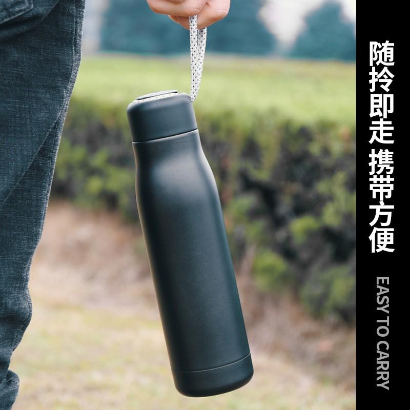 Stainless Steel Insulated Water Bottle Gym Outdoor Sports 400ml 550ml Leakproof Travel Mug Men Women