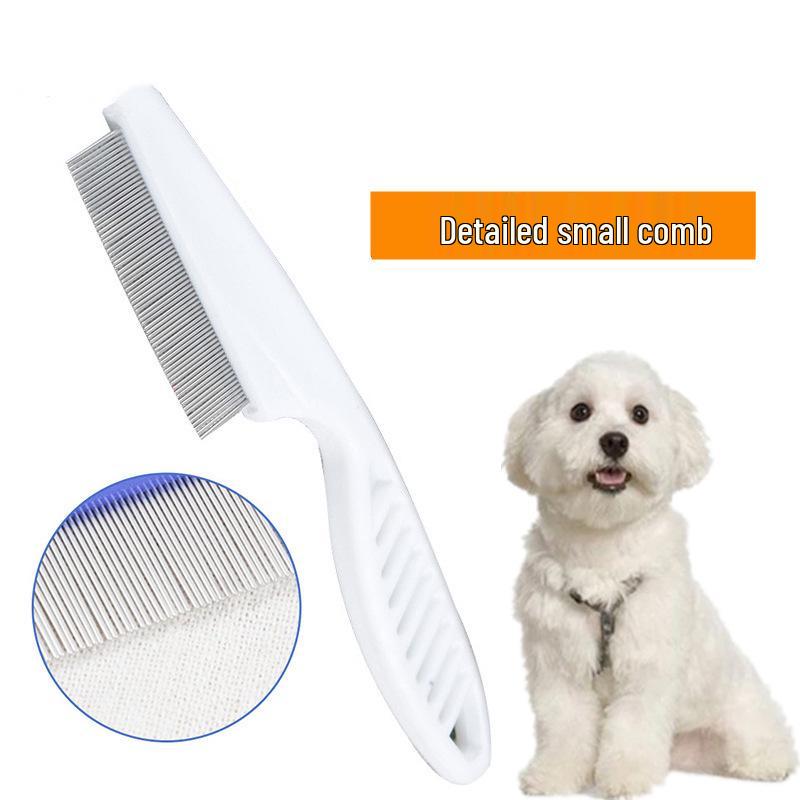 Stainless Steel Fine Tooth Comb for Small Pets - Anti-Drop Design