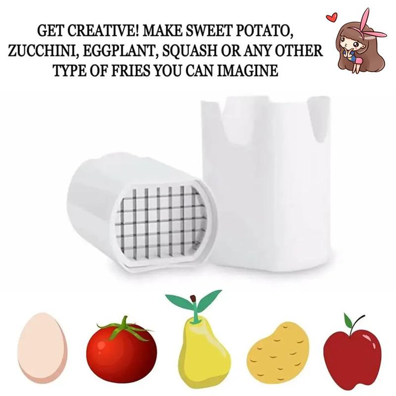 1/2PCS French Fry Cutter Natural Cut Rapid Slicer Vegetable Potato Tool Food Veggie Dicer Veg Chopper For Kitchen Home