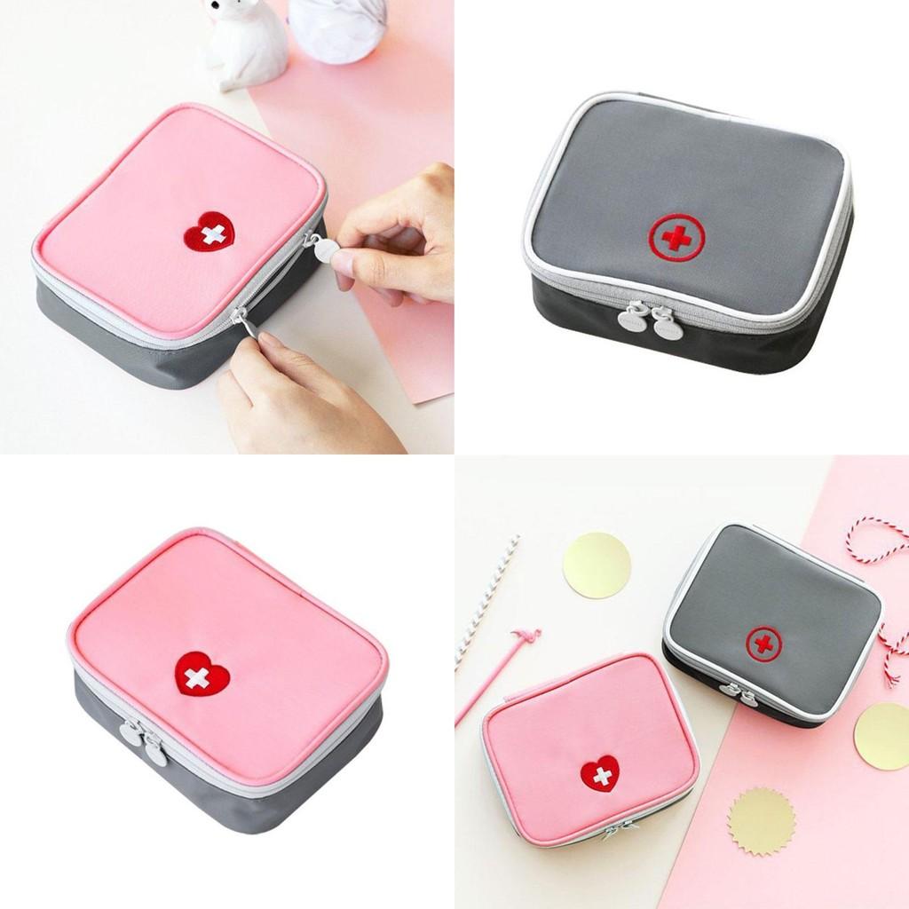 Mini Square Multi Functional Portable Pill Storage Bag For Medications And Cosmetics