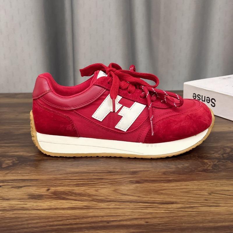 Autumn new women's thick-soled heightening casual sports shoes versatile breathable running shoes women