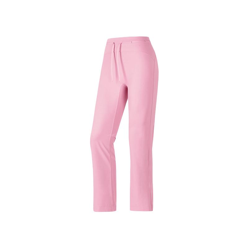 Skechers Freedom Series Simple Brand Logo Print Comfortable Breathable Knitted Lace-Up Casual Pants Women pants Orchid-Pink P424W195-00V3 M