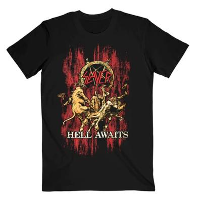 Slayer 'Hell Awaits' Schwarzes T-Shirt - NEU