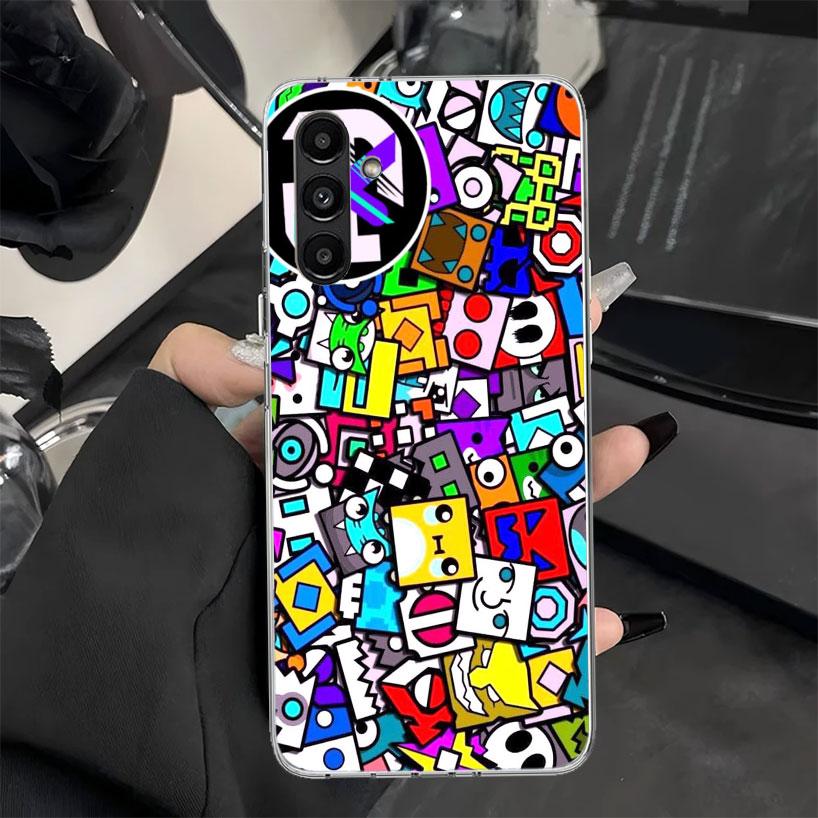 

Geometry Dash Game Phone Case for Samsung Galaxy A17 A16 A26 A36 A56 A15 A14 A13 A55 A54 A53 A35 A34 A33 A25 A24 A23 A05S A04S Samsung A16