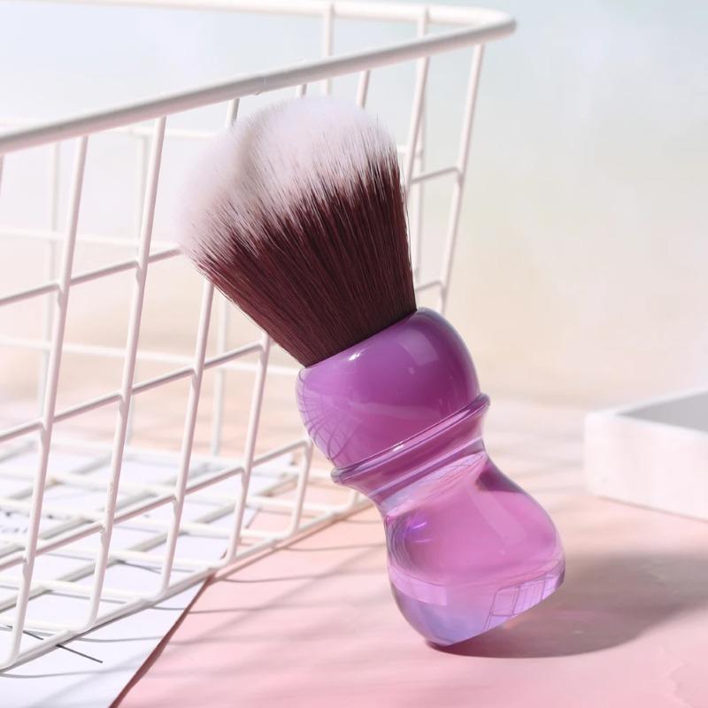 YAQI Minimalism 24mm Purple Handle Mink Synthetic Hair Knot Mens Wet Shaving Brush Portable Versatile Shaving Companion For Male