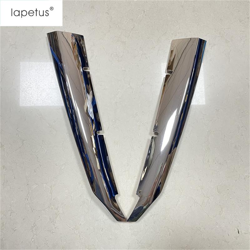 Car Front Middle Grille Grill Strip Decoration Molding Cover Trim ABS Chrome Accessories Exterior Kit For Mazda 3 2014 2015 2016