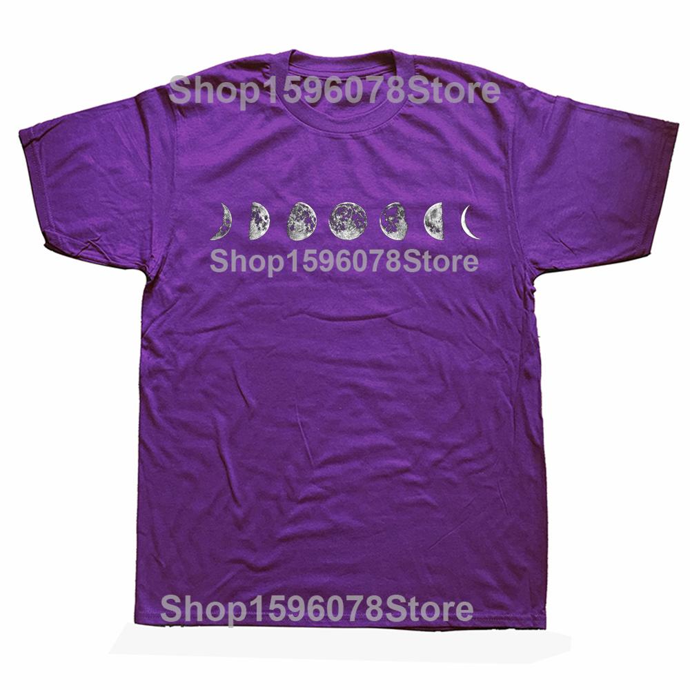 Funny Phases of the Moon Graphic Tshirts Men Womens Fashion Casual Tshirt 100 Cotton Loose Oversized T Shirt Summer