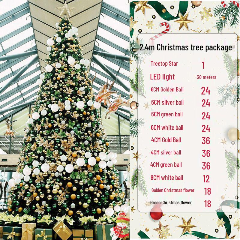 Large Luminous Christmas Tree Frame - 3 to 10 Meters for Hotels & Malls