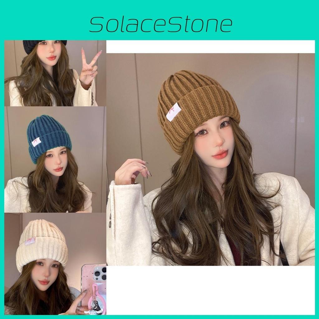 Soft And Comfortable Knitted Acrylic Hat For Women With Cute Bow Perfect For Winter And Autumn Fashion