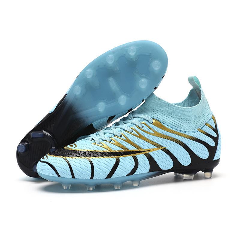 

High-top football spikes 2025 broken wear couple training Mba sports shoes European Cup spikes new competition 35