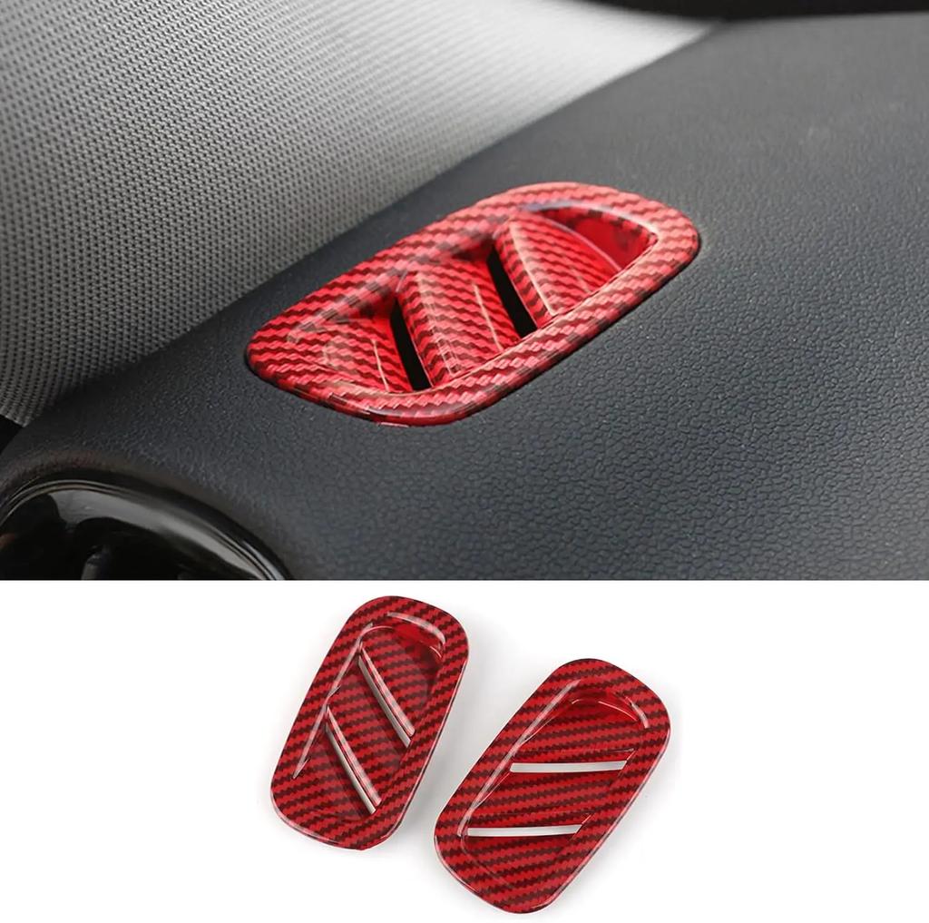 Carbon Fiber Texture A Pillar Air Vent Trim for Mini F60 Interior Panel 2pcs