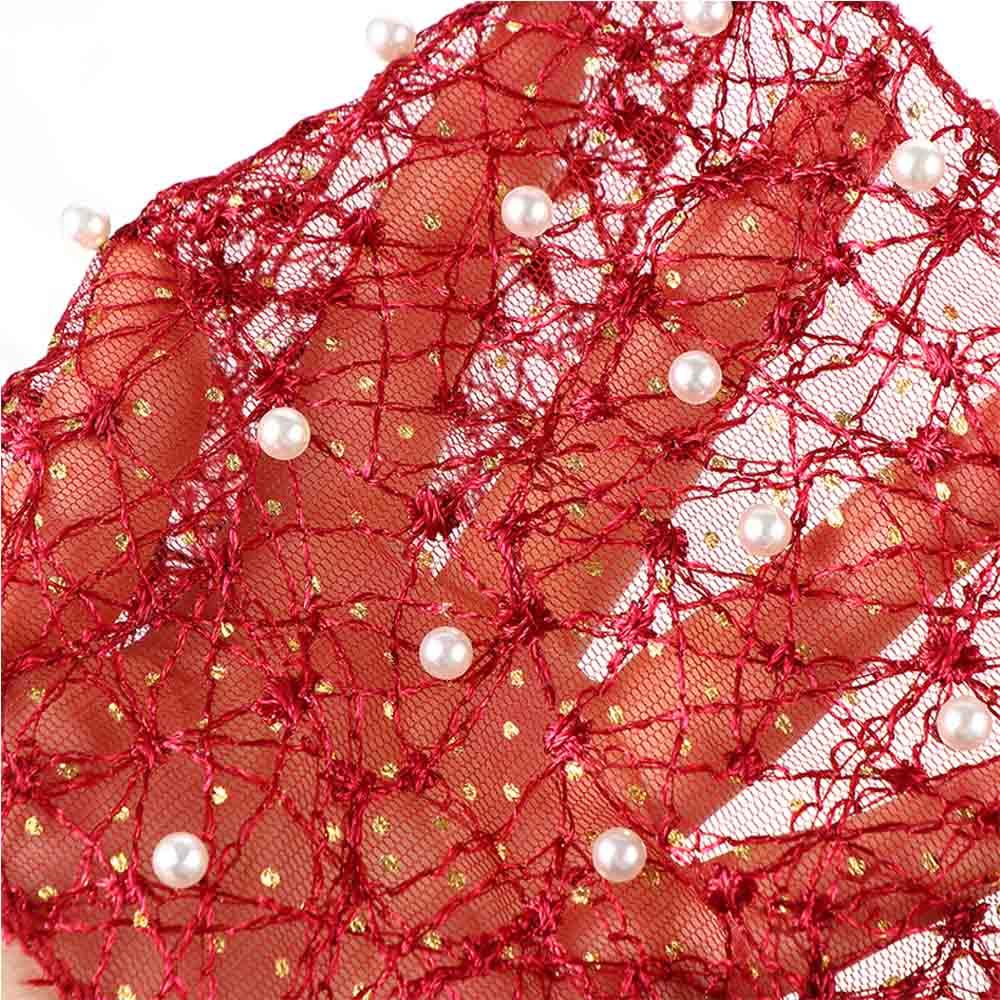 Sweet Flower Girls Lace Hollow Korean Style Hairbands Pearl Women Head wraps Turban Headband