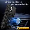 For Realme 14 5G Case PC+TPU Kickstand Phone Back Cover with Camera Slider
