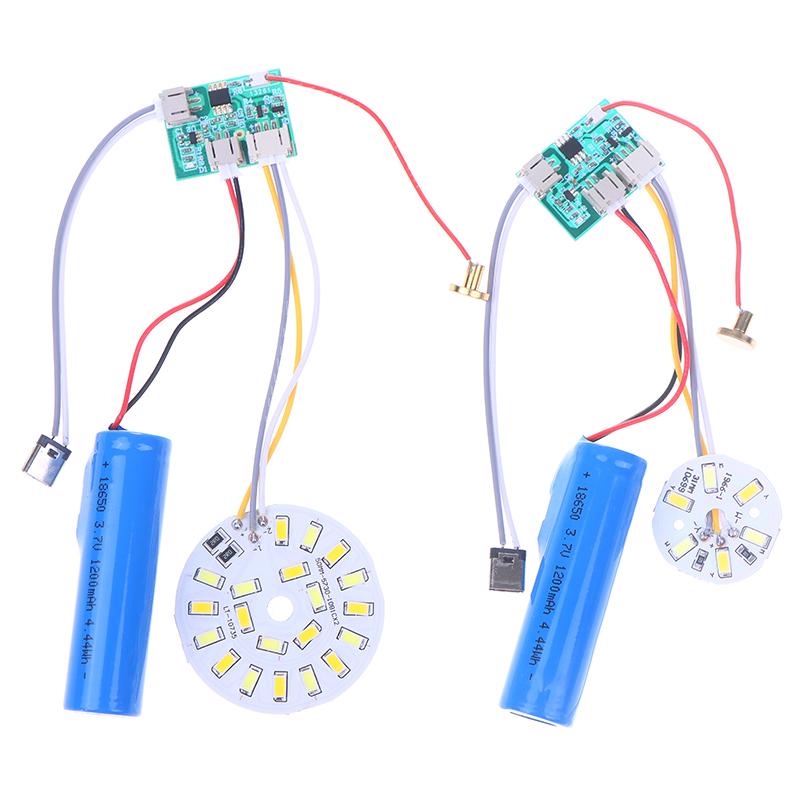 Dc5V Input Light Source Led Light Panel Dimming Controller 3W/10W 30Mm/50Mm 3Colors With Touch On/Off Switch Charging Port Type-