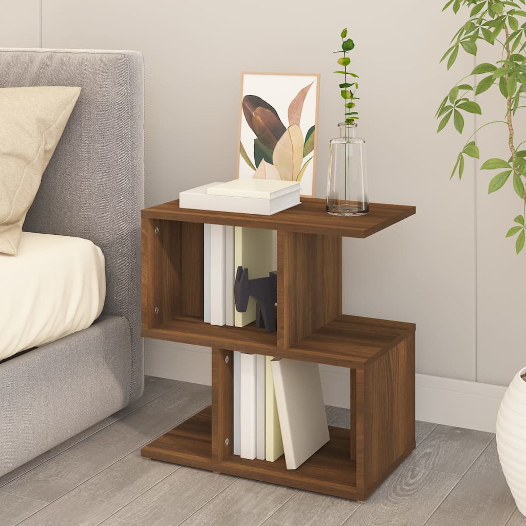 Nightstand Brown Oak Look 50 x 30 x 51.5 cm Engineered Wood