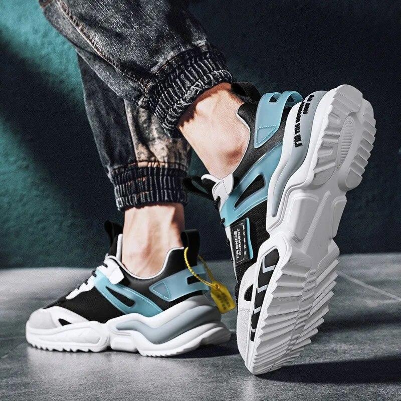 Men Sneakers Running Shoes Leisure Outdoor Running Shoes Man Fashion Sports Shoes Mesh Breathable Footwear Big Size 45