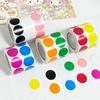 1000 PCS Color Dot Label Sticker  Classification Mark Coated Paper Sticker Rolls  Kawaii Stationery  Aesthetic