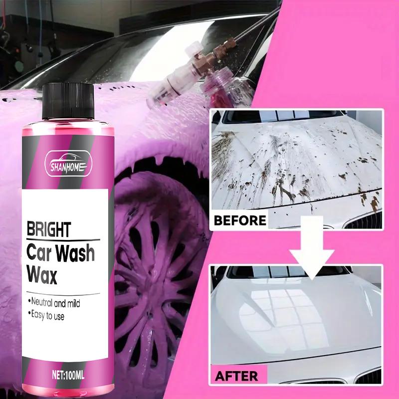Pink Foaming Extreme Bodywash & Wax Foaming Car Wash Soap, Works with Foam Cannons/Guns or Bucket Washes For Cars, Trucks