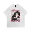 Diablo Guochao Y2K Cartoon Couple Short-Sleeved T-Shirt Men'S And Women'S American Street Washed Old Half-Sleeved Tee Shirt