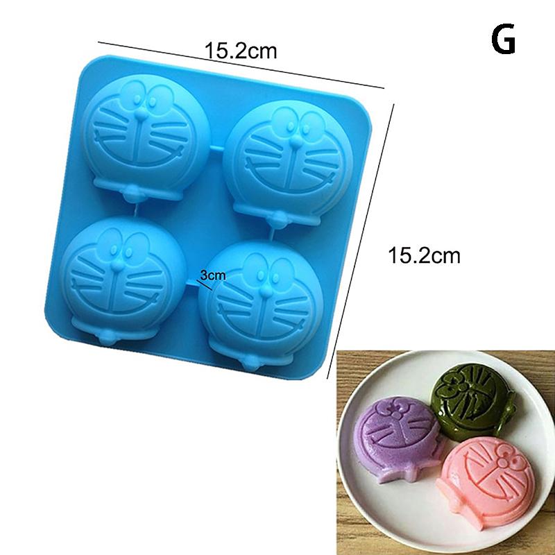 Cartoon Silicone Mold Baking Chocolate Soap Mould Cute Animal Cake Decorating Tool Cupcake Topper Kitchen Party Supply Gift