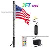 RGB Off-road Flagpole and Beach Atmosphere Light with Brake Function