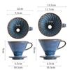 Coffee Maker V Style Funnel Dripper Filter Cup Coffee Accessories Ceramic Coffee Filter Cup Reusable Filters