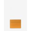 Michael Kors Cooper Pebble Leather Tall Card Case 36s4lcod2l3358 Pop Orange