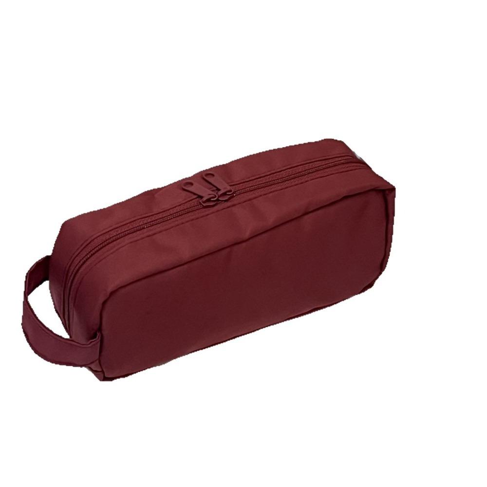 

Пенал студенческий большой вместимости винно-красный органайзер для канцелярских принадлежностей сумка для канцелярских принадлежностей в стиле INS студенческий подарок