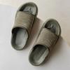 Men's Outer Slippers Premium Outdoor Casual Non-slip Wear-resistant Word Beach Shoes 371299 Olive green-J