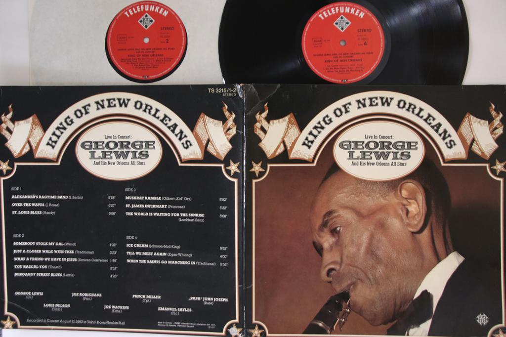 LP Record GEORGE LEWIS - King Of New Orleans TS3215 TELEFUNKEN 1965 Germany Jazz Used