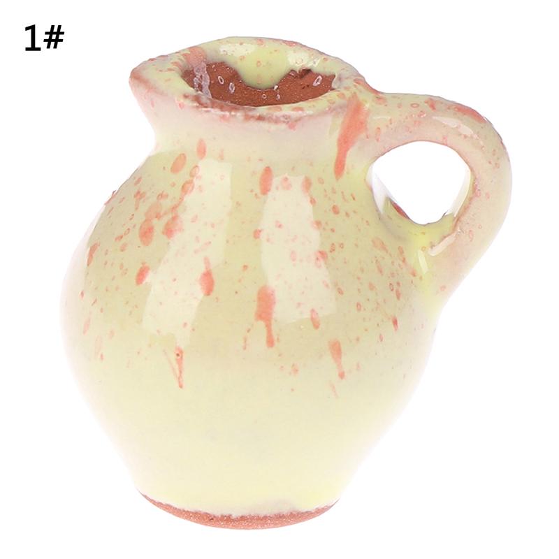 1pc/1set Dollhouse Mini Ceramic Porcelain Vase Accessories Doll House Miniatures 1:12 Accessories Decorative Miniature