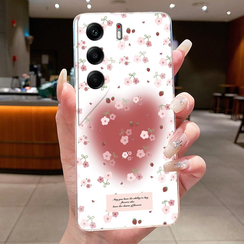 Phone Case For Tecno Camon 40 Pro Casing CM5 CM6 CM7 Clear Luxury Butterfly Flower Soft TPU Cover For Camon 40 40Pro 4G 5G Case