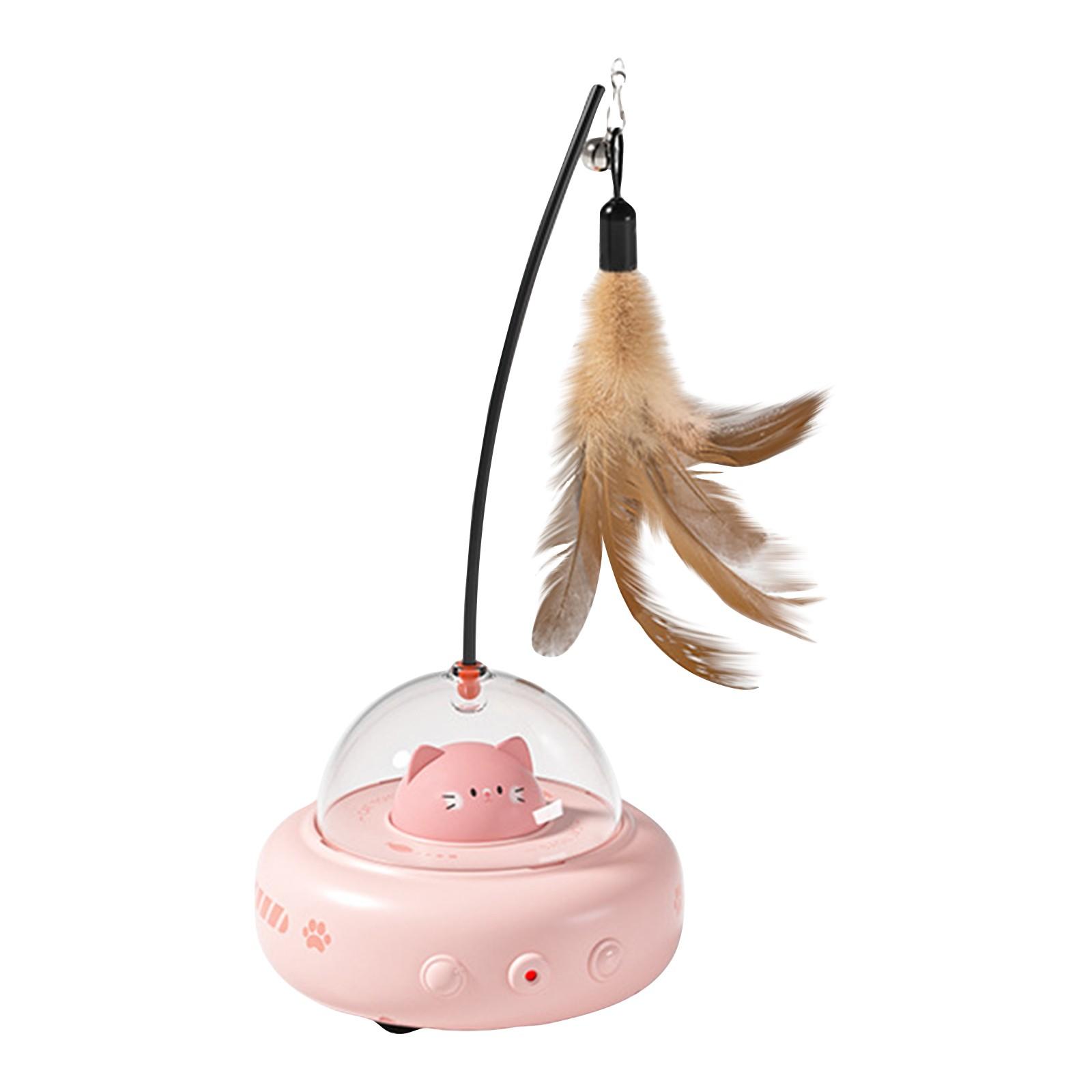 

Игрушка для самостоятельного развлечения кошек, автоматическая моторизованная игрушка для кошек с зарядкой через USB и указкой, идеально подходит для активных развлечений и упражнений One Size красный