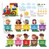 DECOWALL Quote Train Wall Sticker for and Baby Peel and Stick Interior Decor Boys' Nursery, Kindergarten, Rooms, (SG2-2512)