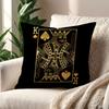 Luxury Black Golden Play Card cushion cover Decoration Room Shop Car Home Office Coffee Pillow Sofa Printing Nordic Simplicity