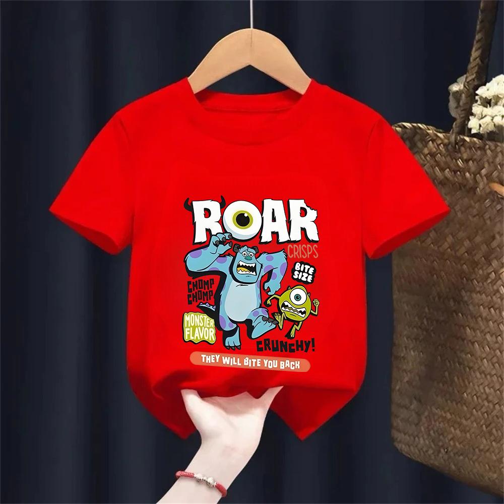 Dětské Disney Příšerky s.r.o.. Vzorované tričko pro aktivity, Unisex s krátkým rukávem