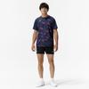 Mizuno Table Tennis Game Short JTTA Dress Navy Shirt, Sleeve, Certified, Moisture-Wicking, Quick-Drying, Unisex, 82JAC104,