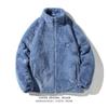 Autumn and winter new imitation Rex rabbit fur jacket men's and women's original style couple thickened cotton clothes trendy coat