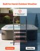 Hot Tub Step with Handrail, 3-Step Spa Outdoor Stairs, Heavy Duty 640.1 mm Wide Above-Ground/Inflatable Pool Ladder with 249.5 kg Weight Capacity,