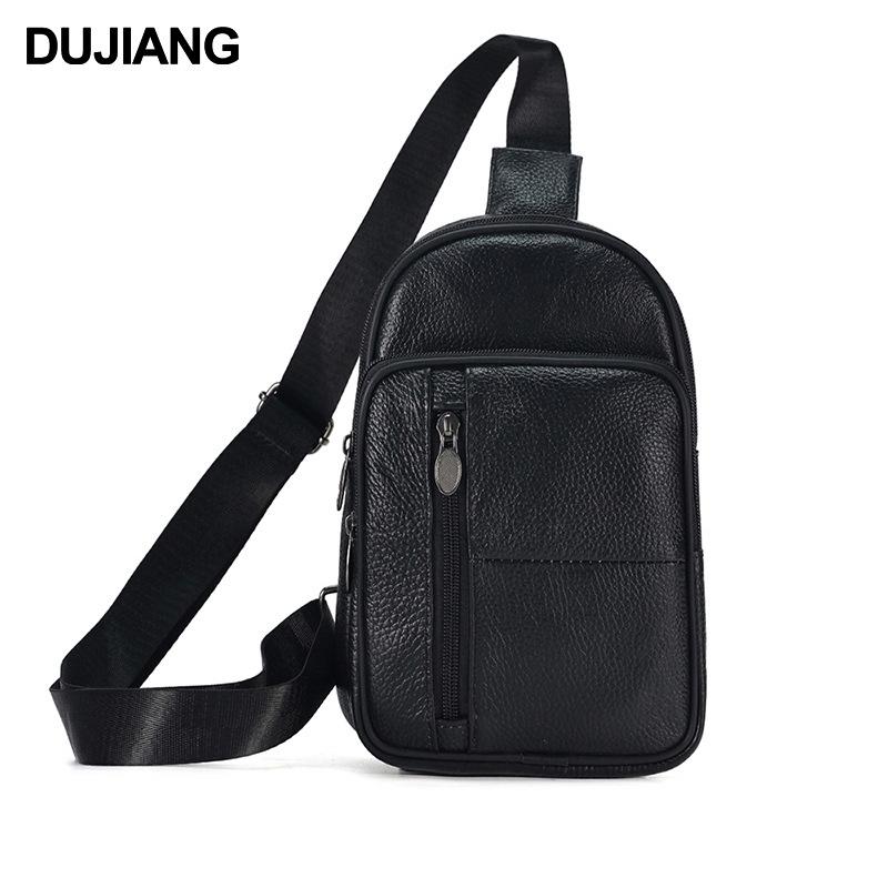 

The First Layer Of Cowhide Men S Bags Is Trendy And Large-Capacity Messenger Breast Bags, Genuine Leather Men S Casual Business Shoulder Bags. 16*8*25cm