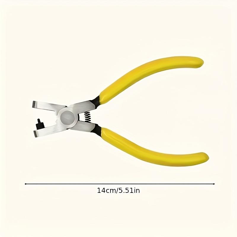 1pc Precision Multi-Function Punch Pliers - 2mm, Durable Carbon Steel, for Watches, Belts, Shoelaces & Sandals