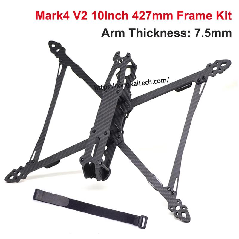 

Mark4 V2 10Inch427mm Suitable For Racing Drone Four Axis Aircraft Freestyle Frame Kit чорний