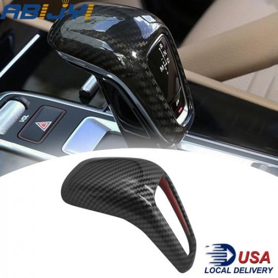 Gear Shift Knob Head Cover Trim Carbon Fiber ABS For Porsche Cayenne 2018-