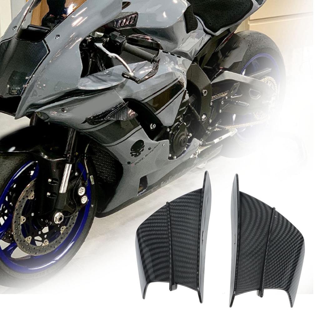 Motorrad Winglets, Flügelspoiler, Aerodynamischer Flügel-Kit Spoiler, ABS-Material, Universal, 2 Stück