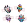 4 Piezas Lindos Dibujos Animados Cono Té con Leche Helado Postre Tenis Amortiguadores de Vibración Raqueta de Tenis Antivibración Amortiguador de Raqueta de Tenis
