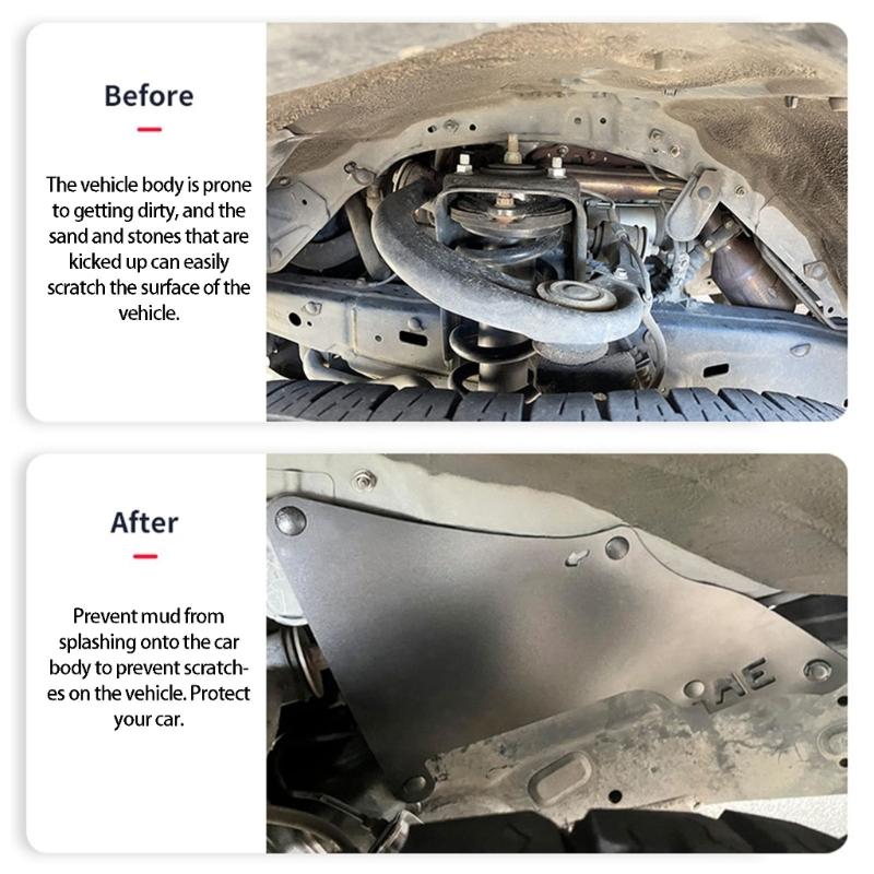 Upgrades Front Guard Liner Set Easy Installation Strong Front Wheel Mud Guards 53735-35150 Simple Installation for Car