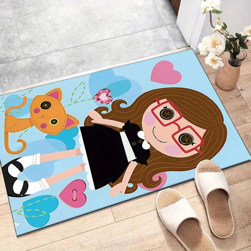 1pc Lalaloopsy4 Design Printed Area Rug Carpet for Bedroom Living Room Home Decor Rugs Mat Non Slip Mat Rug for Bedside