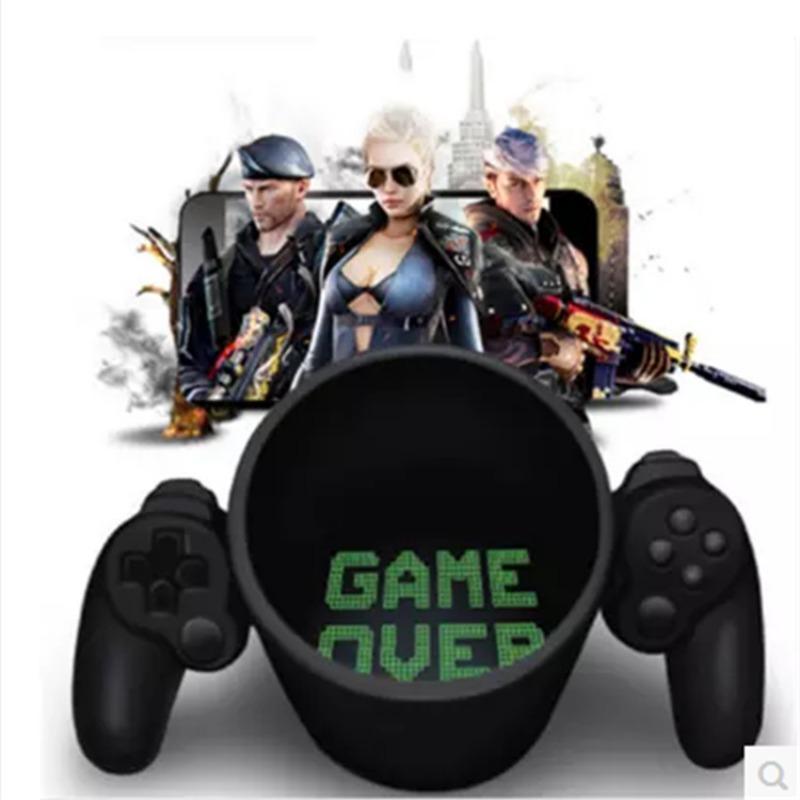 1pc Kreative Spiel Controller Tasse Große Kapazität Keramik Kaffeetasse Becher