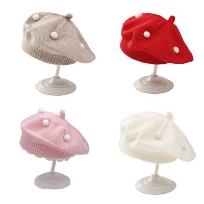 Windproof Autumn Winter Hats Acrylic Fibres Newborn Cap Cartoon Toddler Hat  for Outdoor